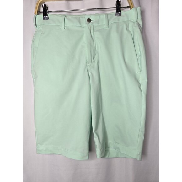 Lululemon Mens Daily Shorts Size 32 Mint Green Belt Loops Athleisure - Picture 10 of 11